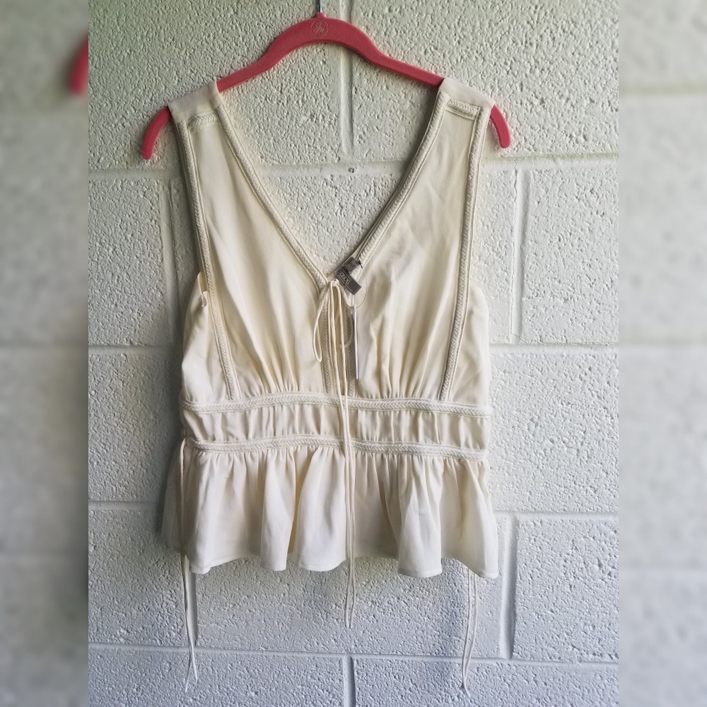 Asos Size 6 Cream Sleeveless Top NWT